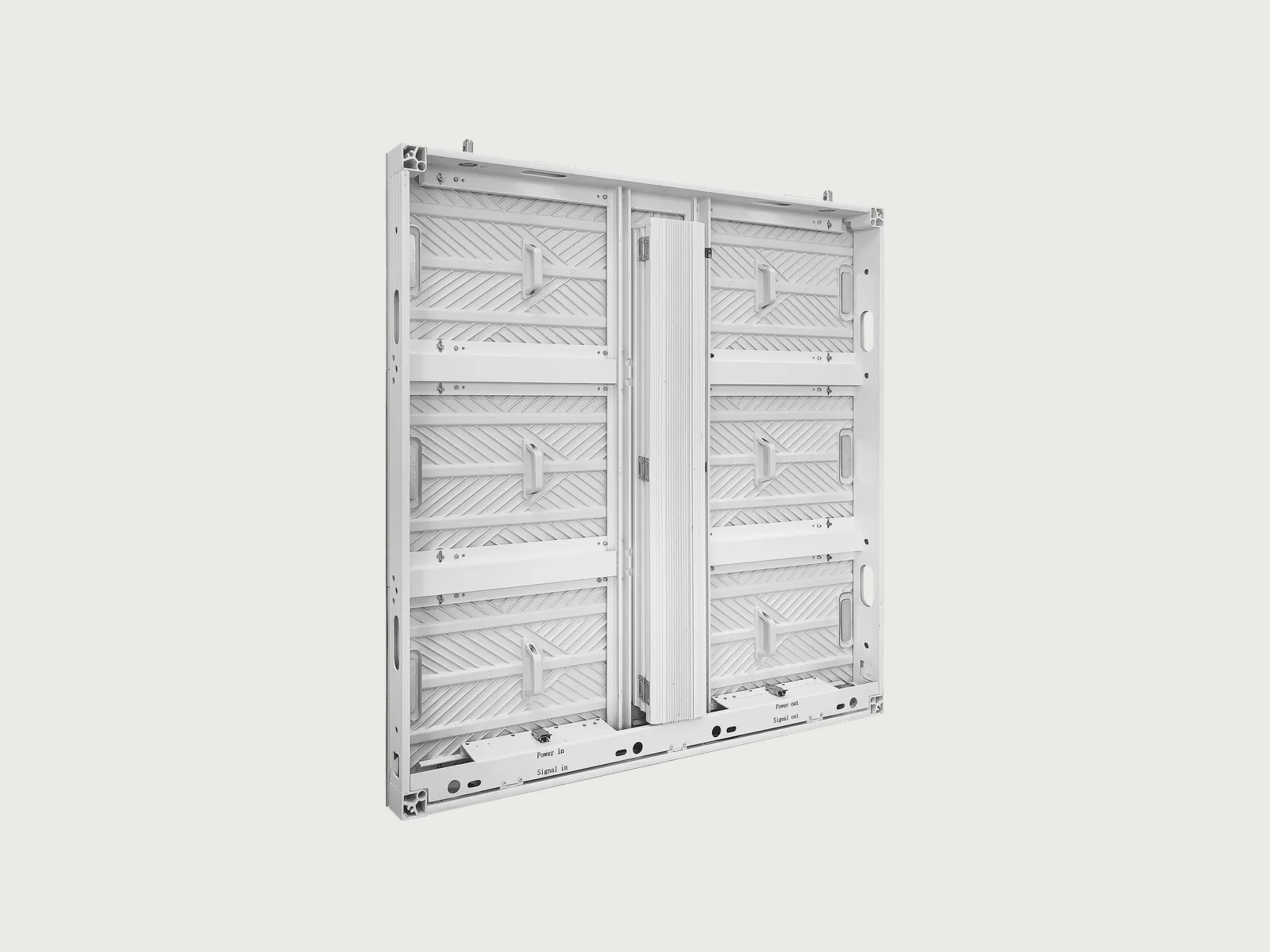 D-PRO outdoor LED cabinet shown from the rear side