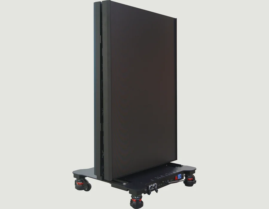 ZD foldable LED poster in its folded configuration