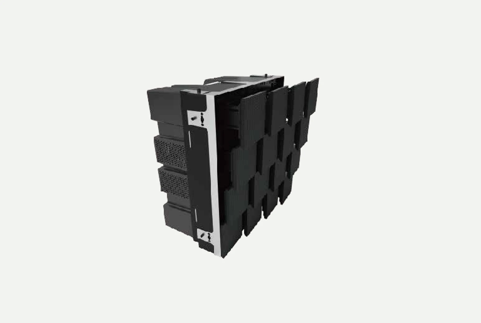 SS03 kinetic LED cabinet with independently extended display units