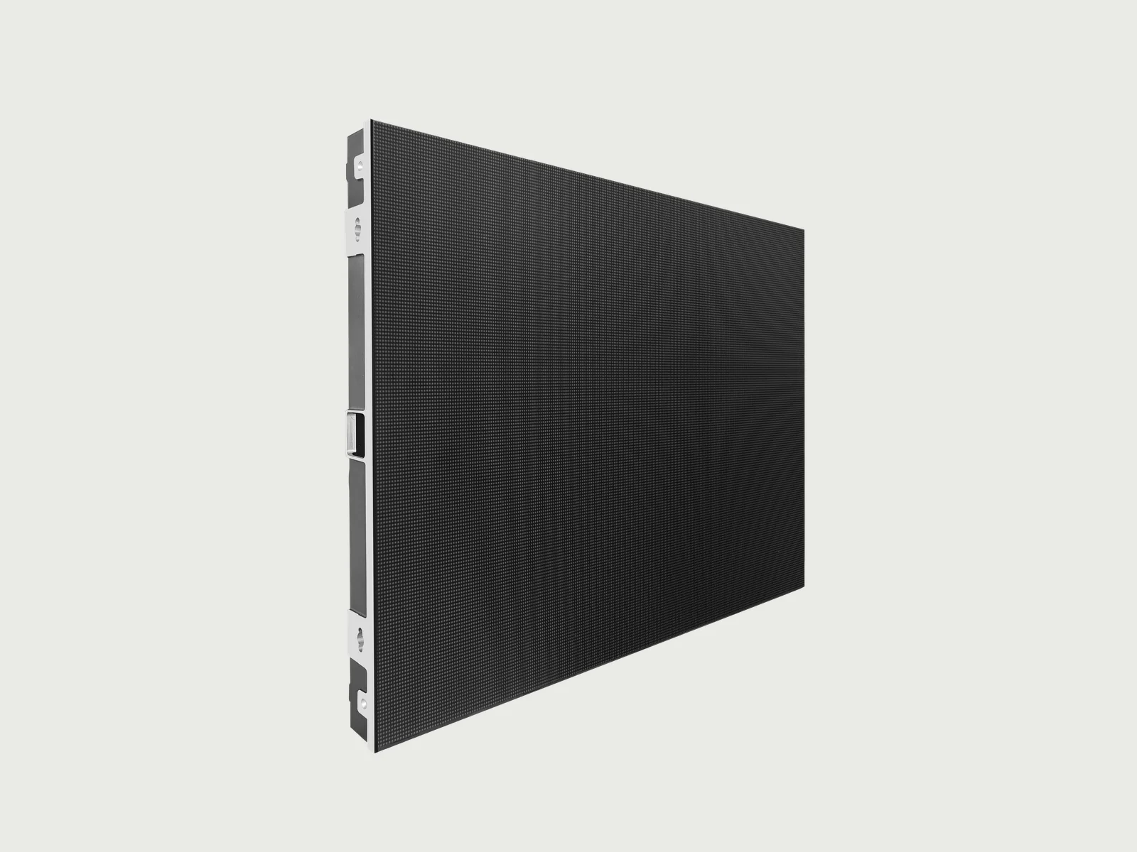 R Series indoor fixed LED cabinet shown from the front and side